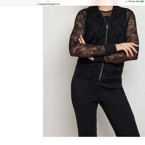Anatomie Elegant Black Lace Blouse- S